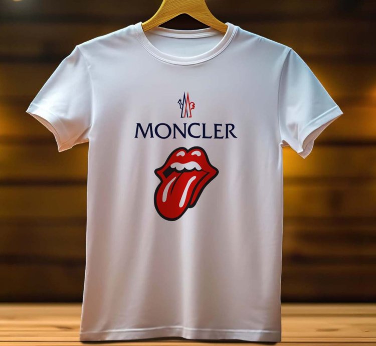 Moncler Tongue Logo Funny Mens T Shirt Size USA