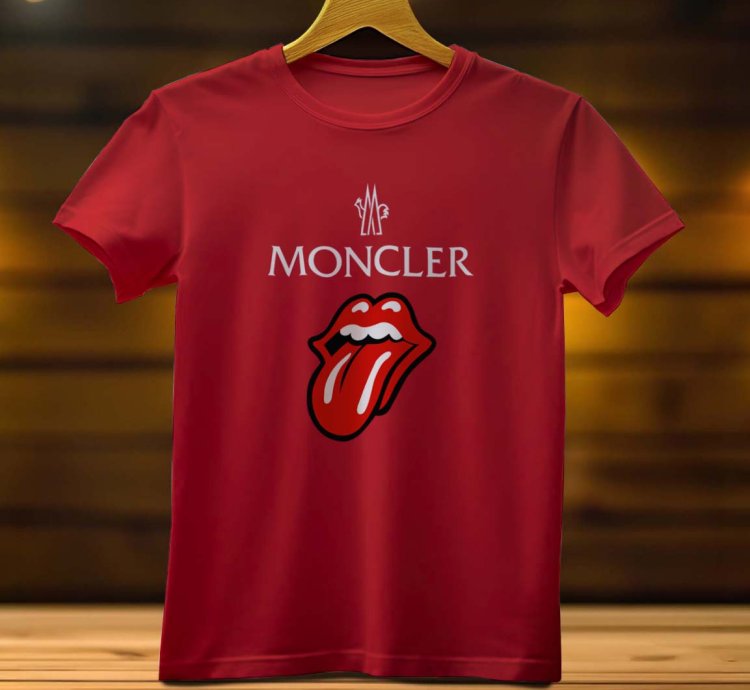 Moncler Tongue Logo Funny Mens T Shirt Size USA