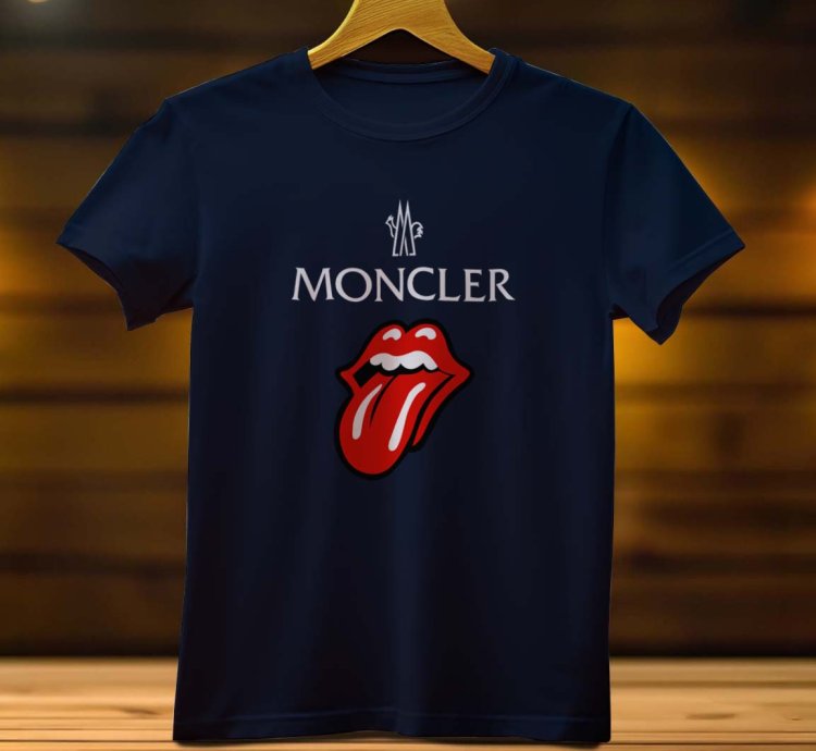 Moncler Tongue Logo Funny Mens T Shirt Size USA