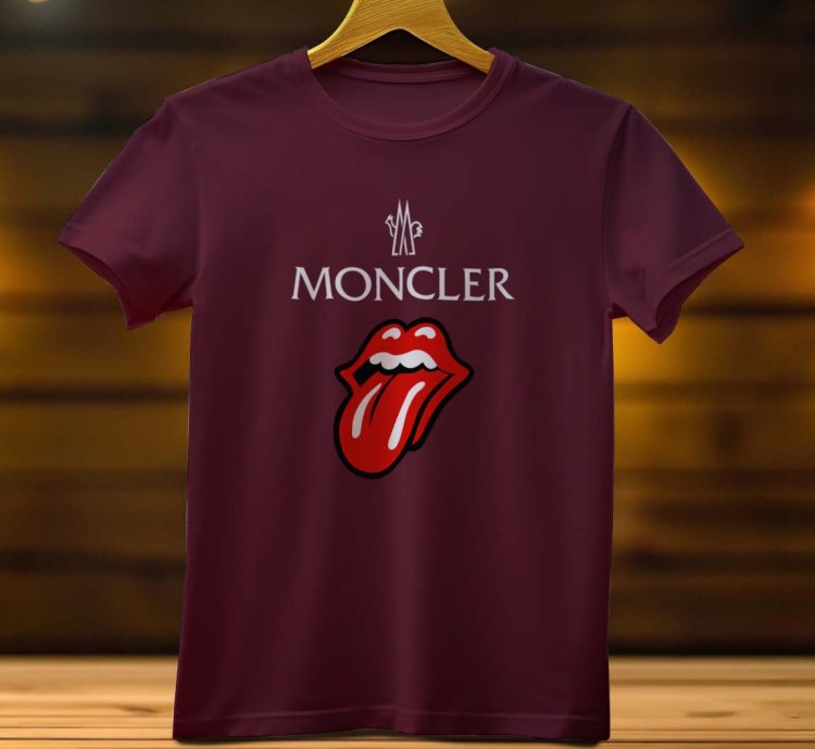 Moncler Tongue Logo Funny Mens T Shirt Size USA