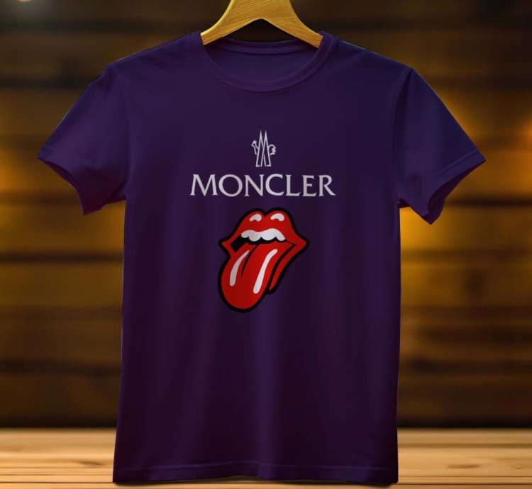 Moncler Tongue Logo Funny Mens T Shirt Size USA