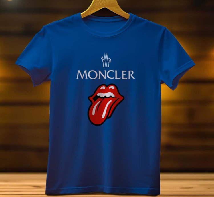 Moncler Tongue Logo Funny Mens T Shirt Size USA