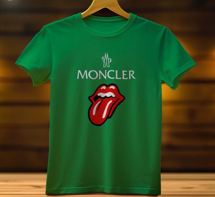 Moncler Tongue Logo Funny Mens T Shirt Size USA