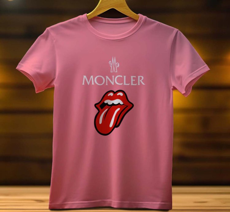 Moncler Tongue Logo Funny Mens T Shirt Size USA