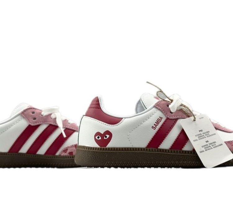CDG Play x adidas OG Samba White Pink