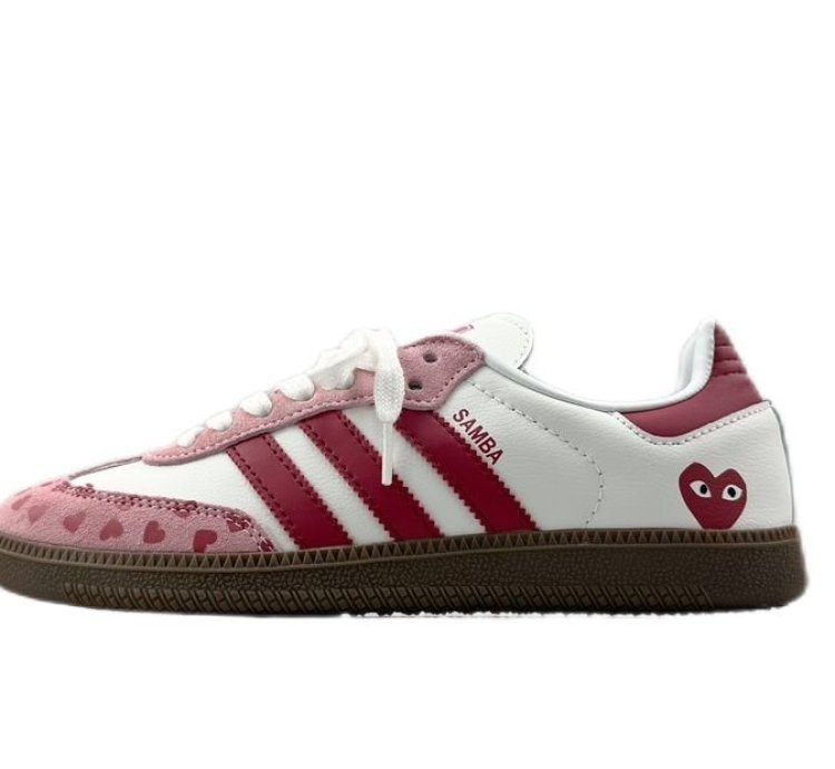 CDG Play x adidas OG Samba White Pink