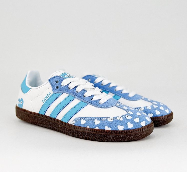 adidas OG Samba x CDG Play White Blue