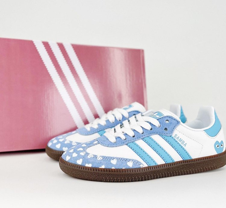adidas OG Samba x CDG Play White Blue