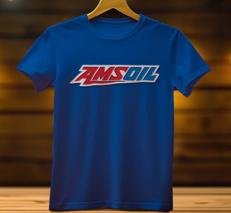 AMS Oil Logo Funny Mens Tshirt Size USA