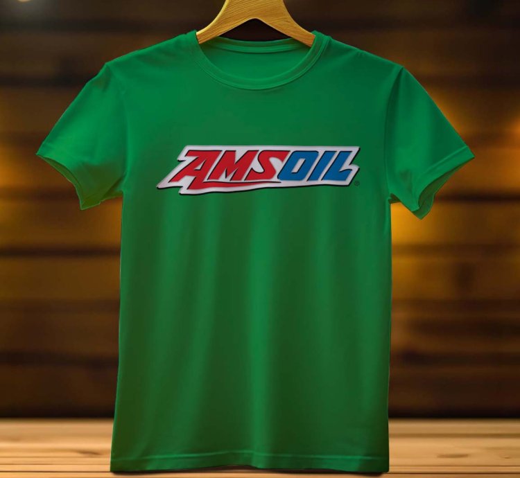 AMS Oil Logo Funny Mens Tshirt Size USA