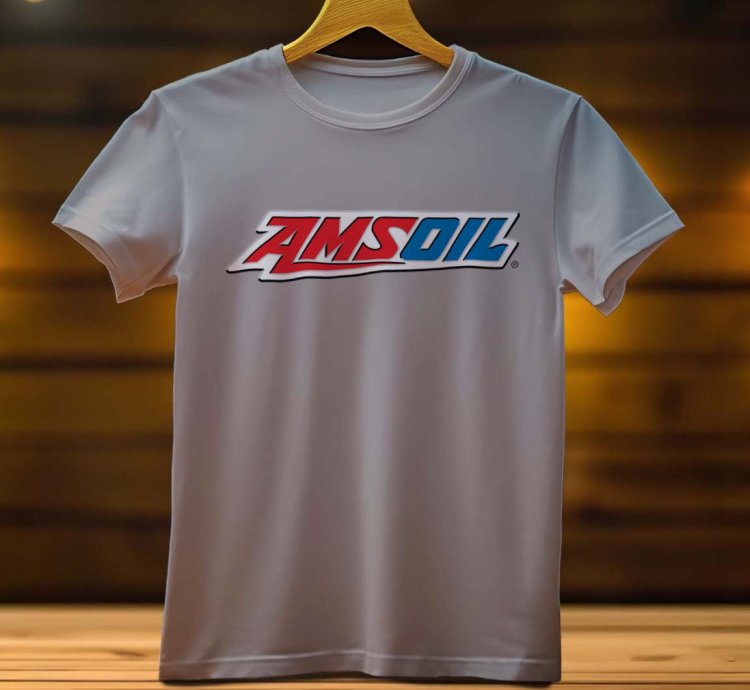 AMS Oil Logo Funny Mens Tshirt Size USA