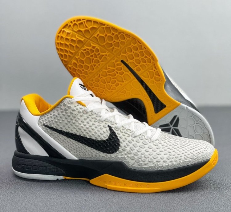 Kobe 6 Protro Playoff Pack White Del Sol (size run small, half size up)