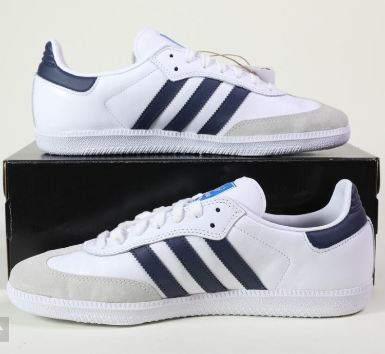 adidas Samba ADV White Shadow Navy - GW3158
