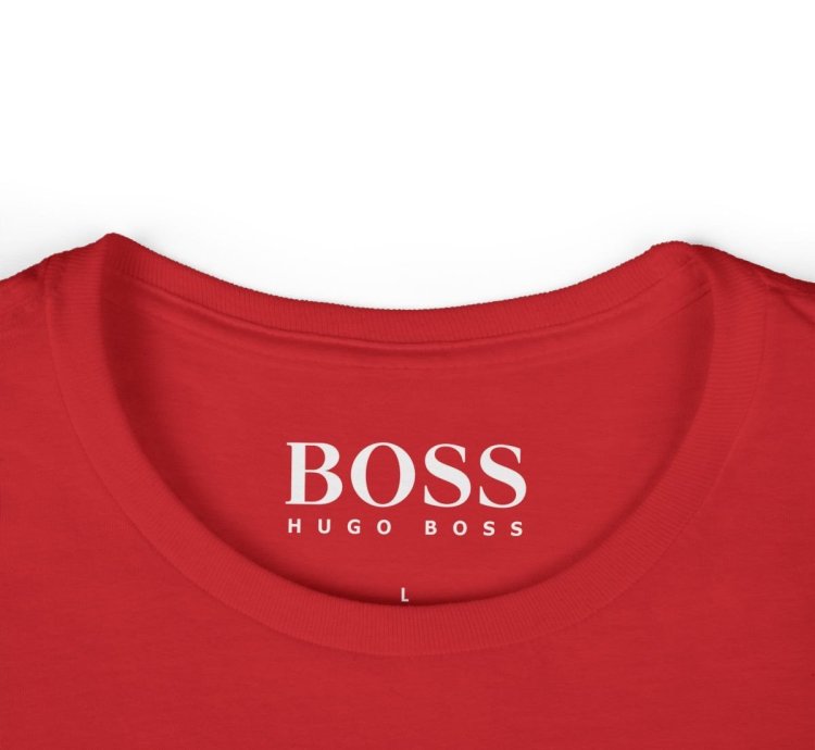 Hugo Boss Shirt Women's Softstyle Tee S to 2XL Red