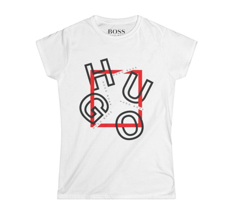 Hugo Boss Shirt Women's Softstyle Tee S to 2XL White