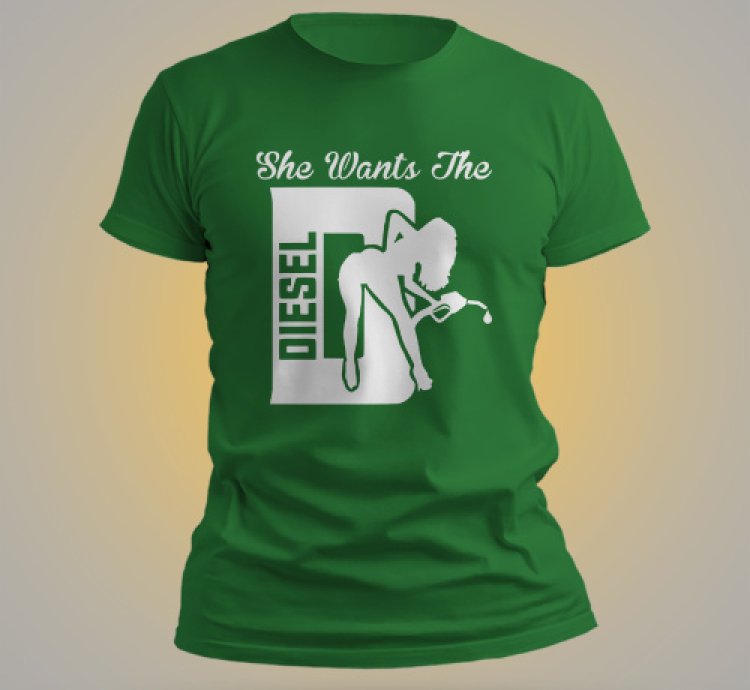 The Diesel Shirt Men Green USA Size S-5XL