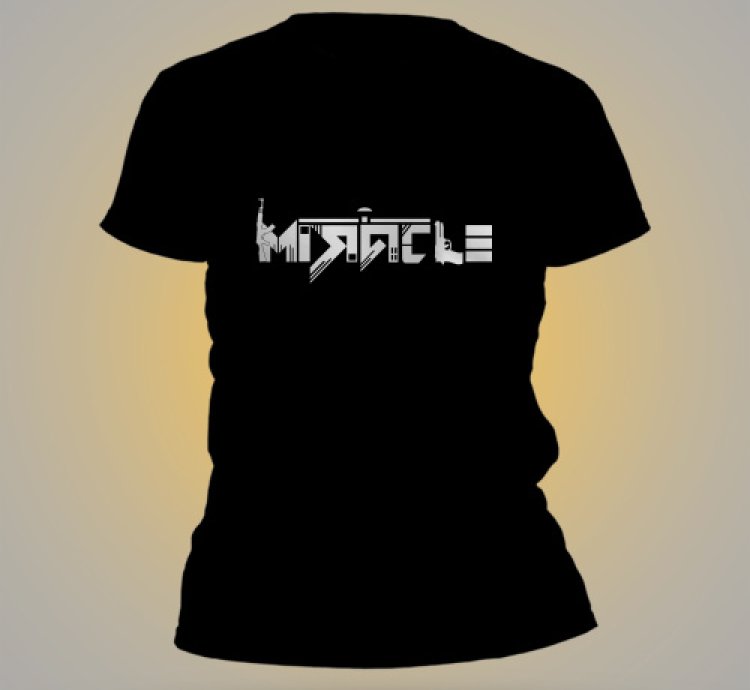 Miracle Logo Shirt Men Black USA SIze S-5XL