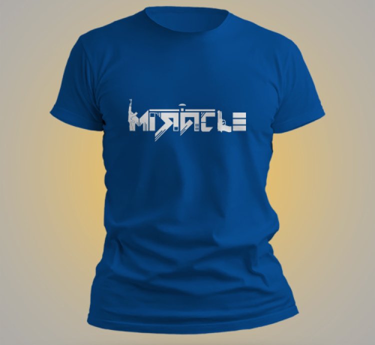Miracle Logo Shirt Men Blue USA SIze S-5XL