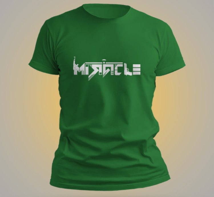 Miracle Logo Shirt Men Green USA SIze S-5XL