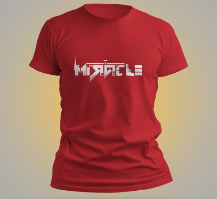 Miracle Logo Shirt Men Red USA SIze S-5XL