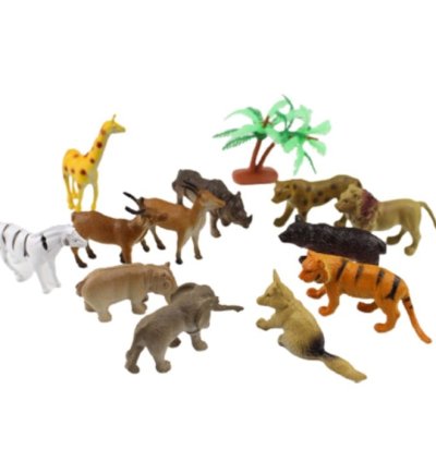 Wild Animal Rubber Animal Figurine Toys