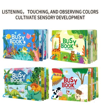 Montessori Baby Busy Book My First Quiet Book Toys for Children