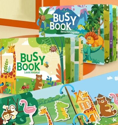 Montessori Baby Busy Book My First Quiet Book Toys for Children