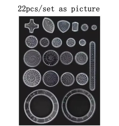 Funny Spirograph Drawing Toys Set Montessori Education Geometric Ruler