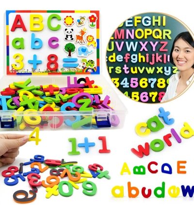 Magnetic Alphabet Letters EVA Foam Refrigerator Stickers Toddlers