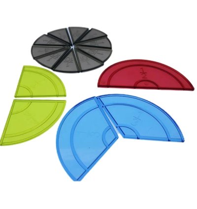 Montessori Math Didactic Materials Kids Translucent Geometric Shape