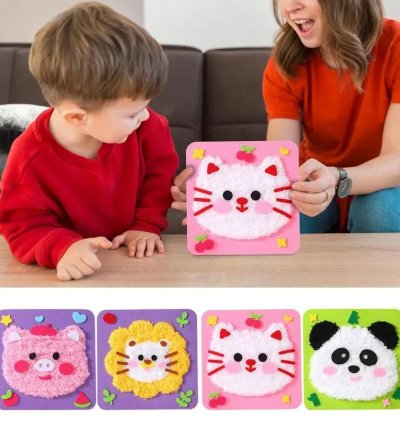 Learn to Sew Toys Cartoon Animals Handmade Dolls Crafting Set