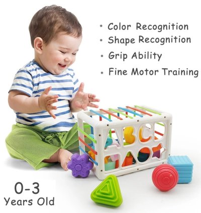 Baby Shape Sorting Toys Children Montessori Educational Toys Colorful