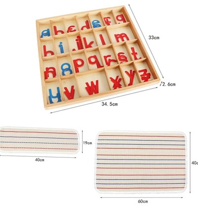 Children Montessori Language Educational Toys Instructions Activity Boxed