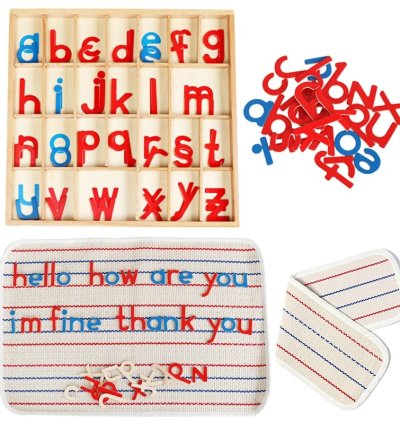Children Montessori Language Educational Toys Instructions Activity Boxed