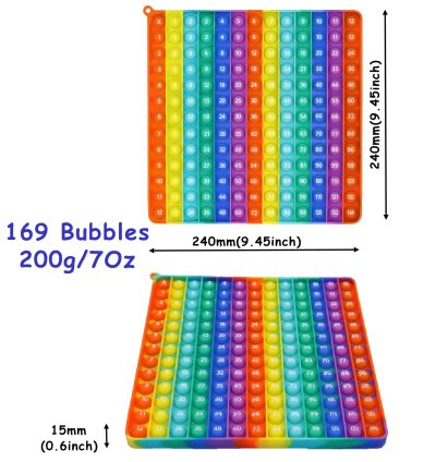 Digital Multiplication Table Montessori Push Bubble Kids Toy Arithmetic Teaching