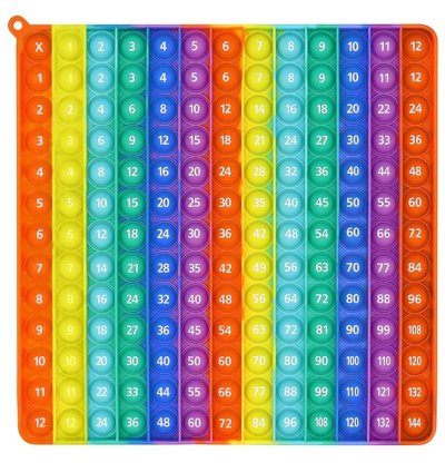 Digital Multiplication Table Montessori Push Bubble Kids Toy Arithmetic Teaching