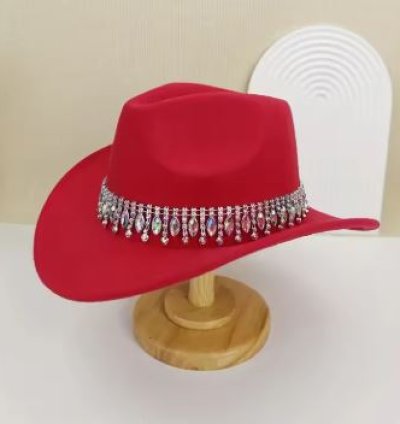 Crystal Cowboy Hat for Disco Cocktail Parties
