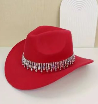 Crystal Cowboy Hat for Disco Cocktail Parties