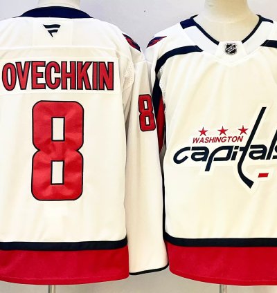 Washington Capitals Alexander Ovechkin White Away Premium Jersey