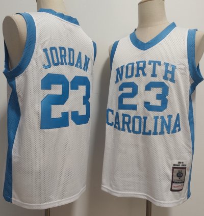 North Carolina Tar Heels Michael Jordan White 1983-84 Throwback Jersey