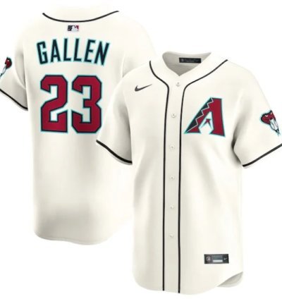 Zac Gallen Arizona Diamondbacks Nike Alternate Limited Player Jersey - Cream