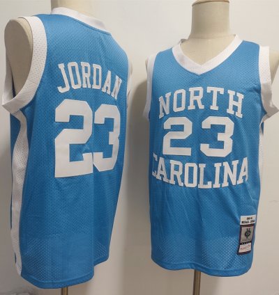 North Carolina Tar Heels Michael Jordan Light Blue 1983-84 Throwback Jersey