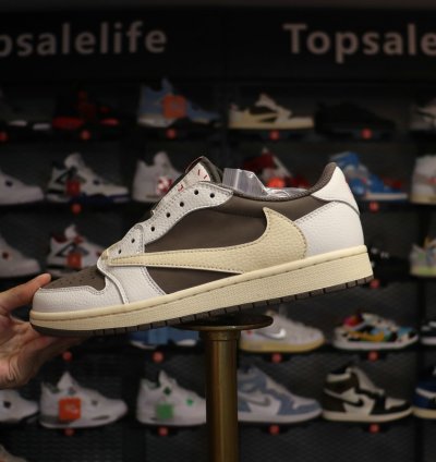 Men's Travis Scott x Air Jordan 1 Low OG Reverse Mocha
