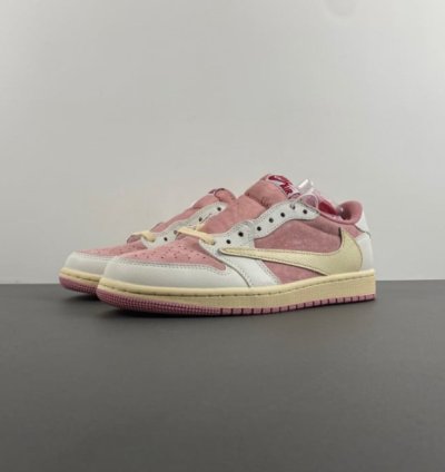 Travis Scott x Air Jordan 1 Low OG Shy Pink