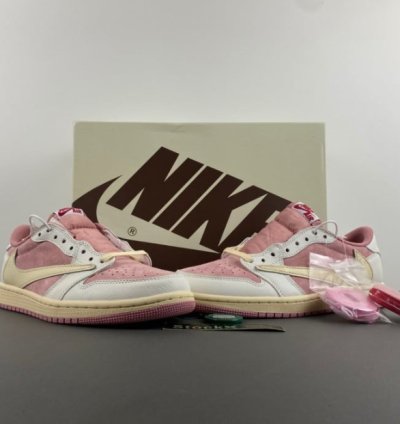 Travis Scott x Air Jordan 1 Low OG Shy Pink