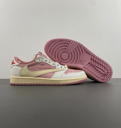 Travis Scott x Air Jordan 1 Low OG Shy Pink