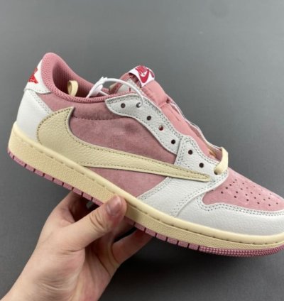 Travis Scott x Air Jordan 1 Low OG Shy Pink