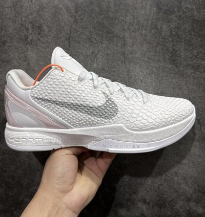 Nike Kobe 6 Protro White Colorway Sneakers