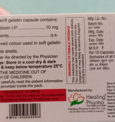 Isotretinoin 20mg Accufine Original Product