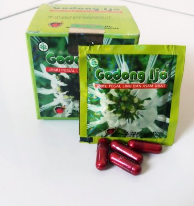 Godong Ijo Capsules For Gout,Chronic Rheumatism, Cholesterol